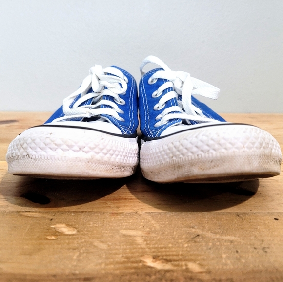 Converse All Star Chuck Taylor Blue Sneakers Low Top Canvas Shoes Women's Size 6 - Picture 7 of 12